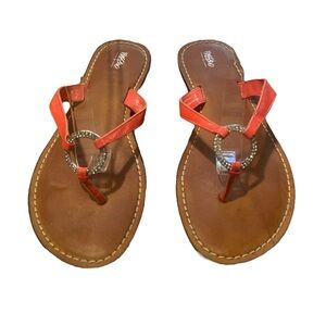 **SOLD**VINTAGE MOSSIMO Flip Flop Sandal Orange Size 7